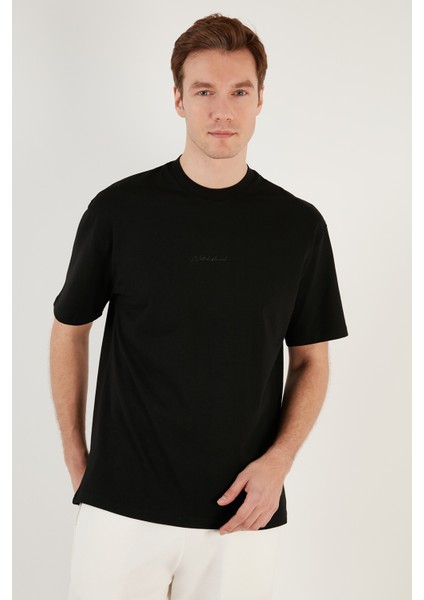 Pamuklu Relaxed Fit Sıfır Yaka T Shirt Erkek T Shirt 5902702