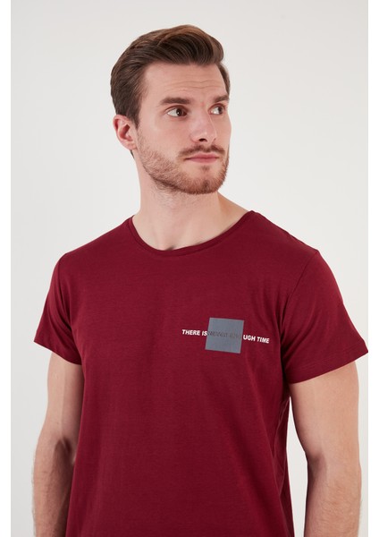 Bisiklet Yaka % 100 Pamuk Slim Fit T Shirt Erkek T Shirt 541THERE fırsatları