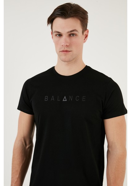Pamuklu Slim Fit Bisiklet Yaka T Shirt Erkek T Shirt 541BALANCE fırsatları