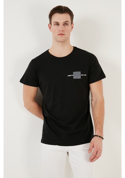 Bisiklet Yaka % 100 Pamuk Slim Fit T Shirt Erkek T Shirt 541THERE fiyatları