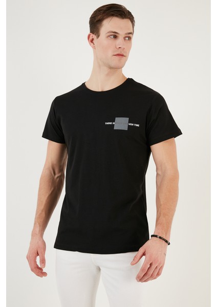 Bisiklet Yaka % 100 Pamuk Slim Fit T Shirt Erkek T Shirt 541THERE modelleri