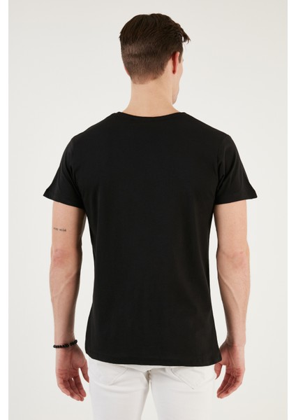 Bisiklet Yaka % 100 Pamuk Slim Fit T Shirt Erkek T Shirt 541THERE indirimleri