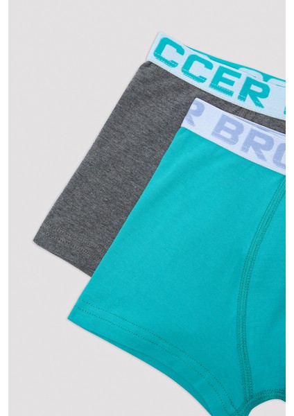 Erkek Çocuk Soccer Bro Çok Renkli 2li Boxer