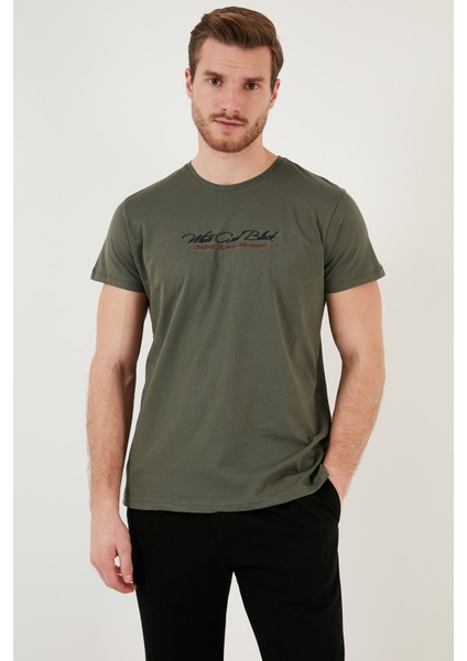 Baskılı Bisiklet Yaka % 100 Pamuk Slim Fit T Shirt Erkek T Shirt 541ENJOY modelleri