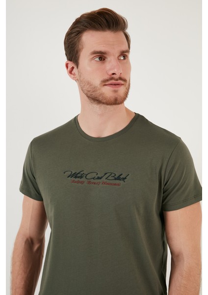 Baskılı Bisiklet Yaka % 100 Pamuk Slim Fit T Shirt Erkek T Shirt 541ENJOY fırsatları