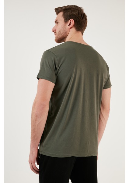 Baskılı Bisiklet Yaka % 100 Pamuk Slim Fit T Shirt Erkek T Shirt 541ENJOY indirimleri