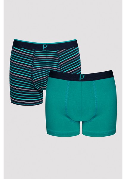 Erkek Stripe Çok Renkli 2li Boxer
