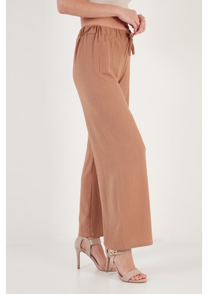 Belden Bağlamalı Rahat Kesim Krinkıl Kuımaş Pantolon Bayan Pantolon 5862061 fiyatları