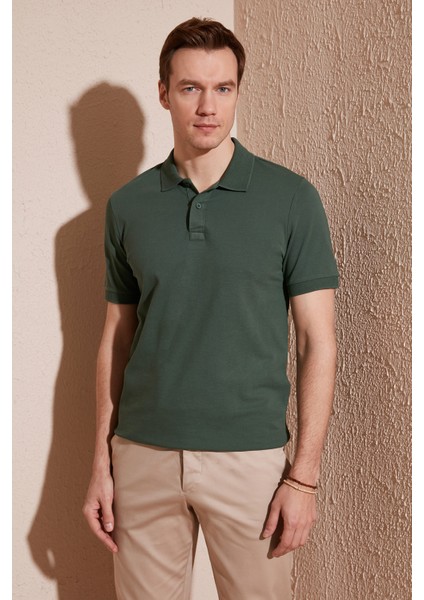 Pamuklu Regular Fit Düğmeli Polo Yaka T Shirt Erkek Polo Yaka T Shirt 5902739 fiyatları