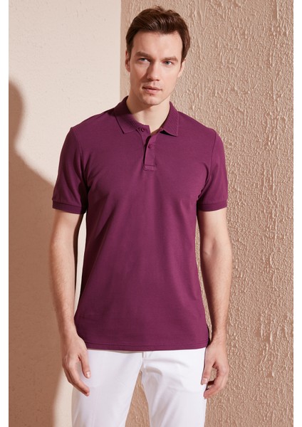 Pamuklu Regular Fit Düğmeli Polo Yaka T Shirt Erkek Polo Yaka T Shirt 5902739