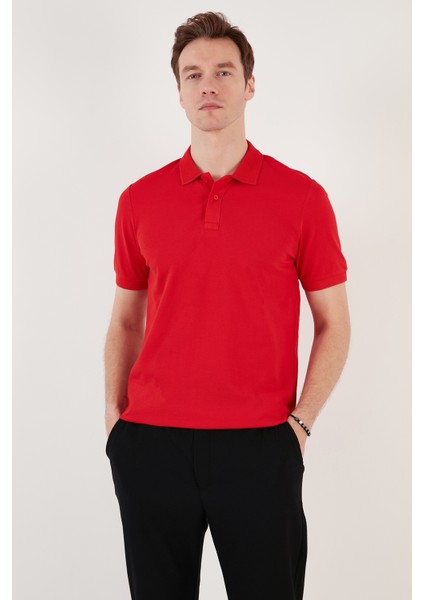 Pamuklu Regular Fit Düğmeli Polo Yaka T Shirt Erkek Polo Yaka T Shirt 5902739 fırsatları