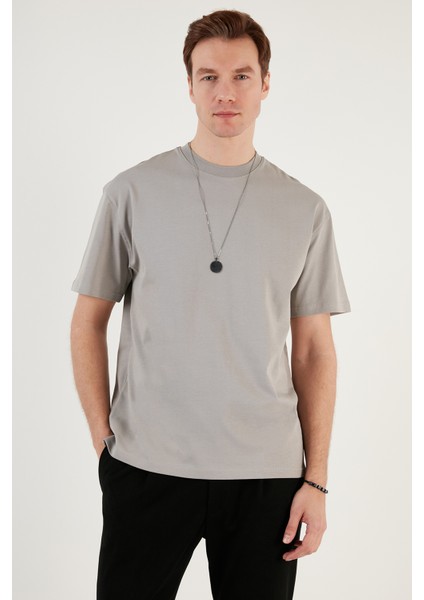 Pamuklu Relaxed Fit Sıfır Yaka T Shirt Erkek T Shirt 5905446 fırsatları