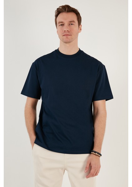 Pamuklu Relaxed Fit Sıfır Yaka T Shirt Erkek T Shirt 5905446 indirimleri