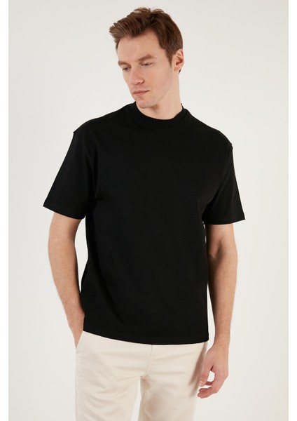 Pamuklu Relaxed Fit Sıfır Yaka T Shirt Erkek T Shirt 5905446 modelleri