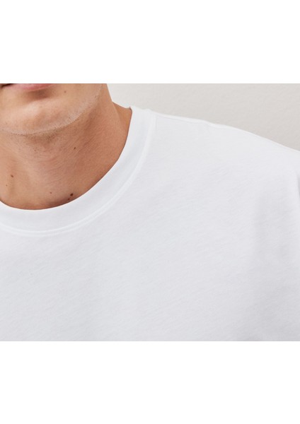 Kısa Kollu Oversize Erkek T-Shirt Pamuk