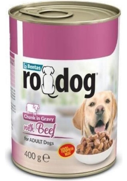 Ro-Dog Sığır Etli Yetişkin Parça Etli Köpek Konservesi 400 gr x 3 Adet fiyatları