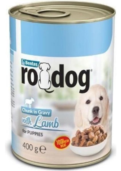 Kuzu Etli Yavru Parça Etli Köpek Konservesi 400 gr x 24 Adet