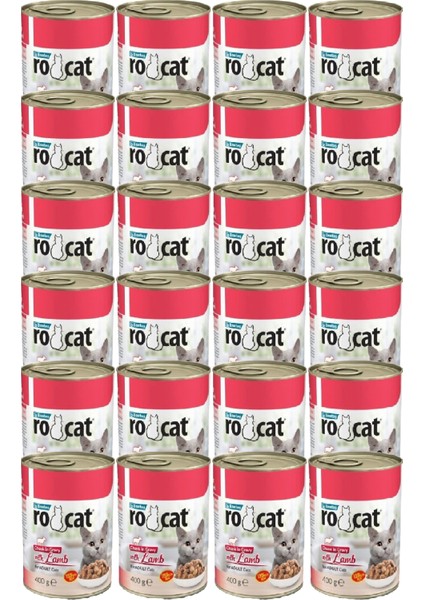 Kuzu Etli Yetişkin Kedi Konservesi 400 gr x 24 Adet