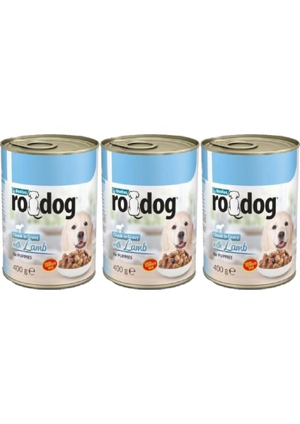 Kuzulu Yavru Parça Etli Köpek Konservesi 400gr 3 Adet