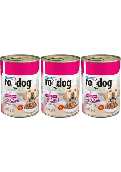 Kuzu Etli Yetişkin Parça Etli Köpek Konservesi 400 gr x 3 Adet fiyatları