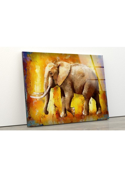 Grafiti Fil Temperli Cam Duvar Tablosu fiyatları