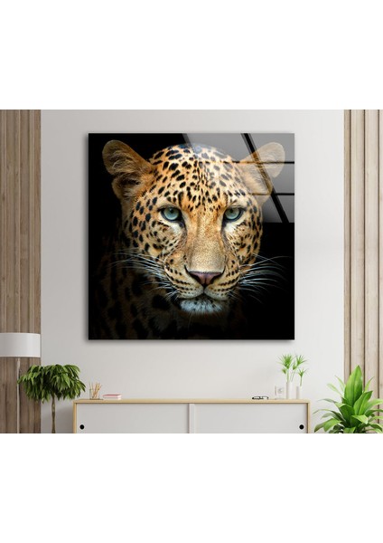 Leopar Cam Duvar Tablosu fiyatları