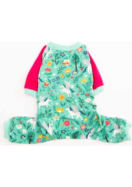 Küçük Irk Köpek Mint Unicorn Penye Tulum Pijama fiyatları
