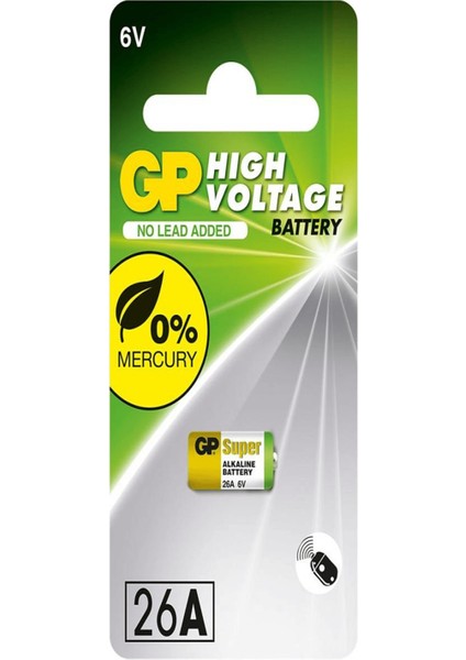 26A 6V Alkalin Kumanda Pili-Erpilsan