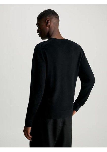 Erkek Pamuklu Uzun Kol Dokuma Günlük Kullanım Siyah Sweatshirt K10K112413-BEH modelleri