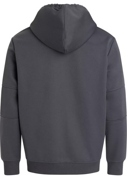 Calvin Klein Erkek Kapşonlu Yaka Fermuarlı Uzun Kollu Gri Sweatshirt J30J324619-PSM