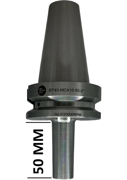 BT40 MCA10 - 50 Boy Vidalı Tutucu M10X50 Boy Vidalı Tutucu 20.000 Devir Balans Alınmıştır