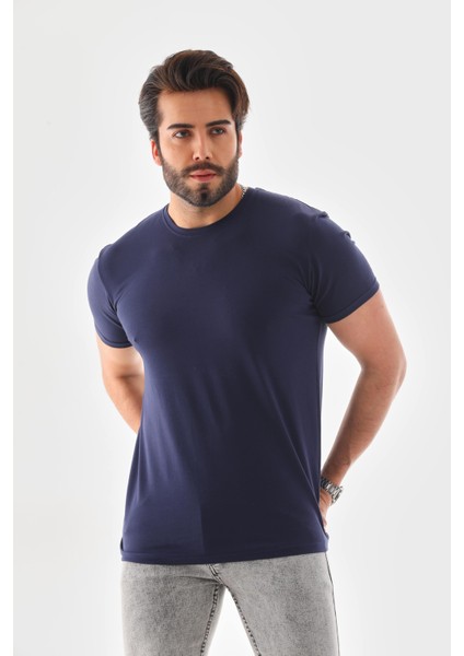 Adrıan Lacivert  T-Shirt