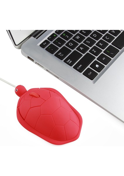Sevimli Karikatür Kaplumbağa Şeklinde USB Kablolu Optik Fare Masaüstü Fare Dizüstü Bilgisayar Faresi Bilgisayar Faresi Kırmızı (Yurt Dışından) fiyatları