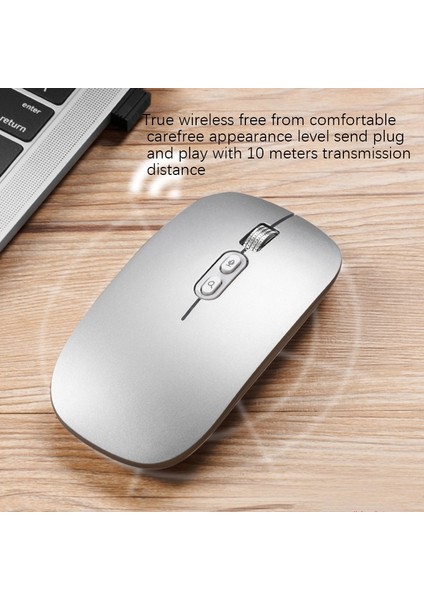 2.4g Kablosuz Fare Şarj Edilebilir Sessiz Ultra-Ince USB Optik Fare 1600 Dpı Taşınabilir USB Bilgisayar Fareleri (Beyaz) (Yurt Dışından) fiyatları