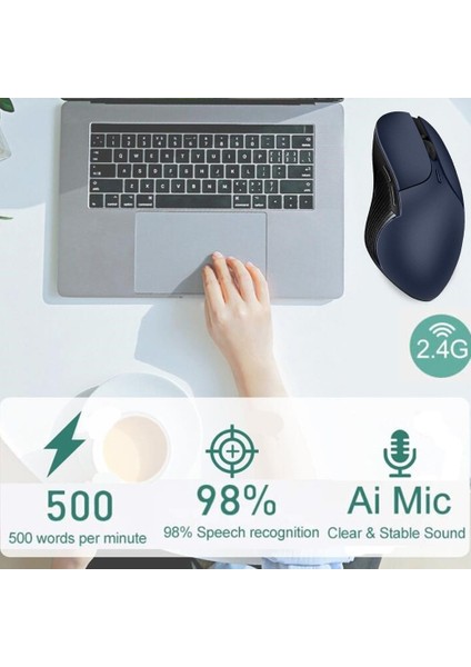 Akıllı Sesli Fare 2.4g USB Şarj Edilebilir Fare Desteği Yapay Dil Çeviri Bilgisayar Kablosuz Oyun Faresi (Yurt Dışından) fiyatları