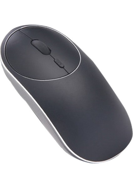 2,4 Ghz Kablosuz Fare, Alüminyum Alaşımlı Çerçeve, Optik Sensörlü Gürültüsüz Şarj Edilebilir Fare, Pc Için, Siyah (Yurt Dışından)