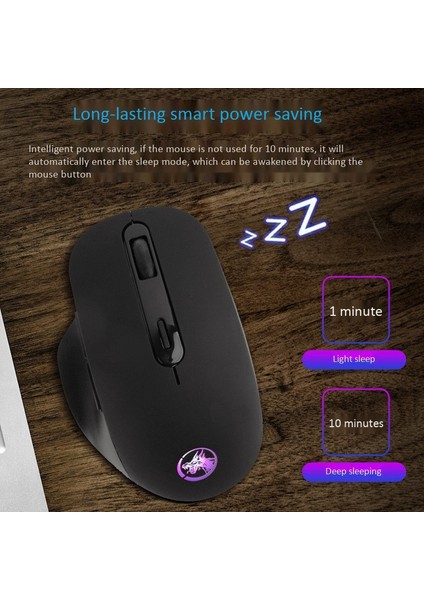 Bluetooth 2.4ghz Fare, Çift Modlu Anahtarlama 6 Düğme USB Kablosuz Bağlantı Faresi, 500MAH Pil ile Dizüstü Bilgisayar Faresi (Yurt Dışından) fiyatları