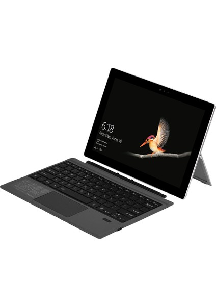 /surface Pro 7 Için Presspad'li Kablosuz Klavye, Ultra Ince 7 Renkli Arkadan Aydınlatmalı Bluetooth Kablosuz Klavye (Yurt Dışından)