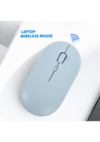 Şarj Edilebilir Kablosuz Fare 1600 Dpı USB Optik Kablosuz Bilgisayar Faresi 2.4g Alıcı Dizüstü Bilgisayar Için Sevimli Ince Fare Mavi (Yurt Dışından) modelleri