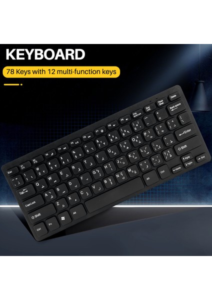 Tablet/windows Pc/dizüstü Bilgisayar/ıos/android Için Kaliteli Kablolu USB Arapça/ingilizce Iki Dilli Klavye (Yurt Dışından)