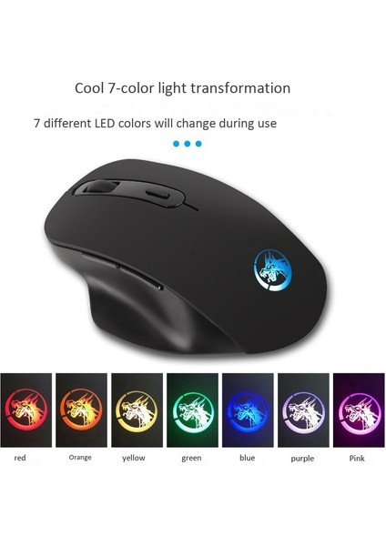 Bluetooth 2.4ghz Fare, Çift Modlu Anahtarlama 6 Düğme USB Kablosuz Bağlantı Faresi, 500MAH Pil ile Dizüstü Bilgisayar Faresi (Yurt Dışından) fırsatları