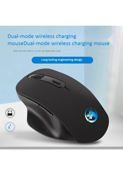 Bluetooth 2.4ghz Fare, Çift Modlu Anahtarlama 6 Düğme USB Kablosuz Bağlantı Faresi, 500MAH Pil ile Dizüstü Bilgisayar Faresi (Yurt Dışından) indirimleri