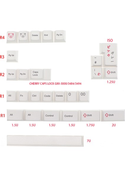 Xda Profili 131 Keycaps Seti Mekanik Oyun Klavyesi Kiraz Mx Anahtarları Dıy Özel Mekanik Klavyeler (Yurt Dışından) modelleri