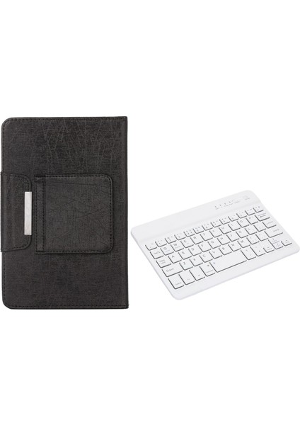 -910 Tablet Klavye Kılıfı 9 Inç Ila 10 Inç Için Düz Bluetooth Bluetooth Klavye Kılıfı Siyah (Yurt Dışından)
