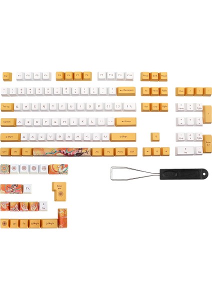 124 Anahtar Klavye Tuş Profili Pbt Boya Alt Yataklı Klavye Tuşları Mx Switchen DZ60 GK61 RK61 68 980 108 Anahtar Kapağı (Yurt Dışından)