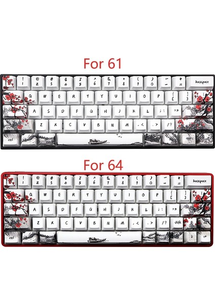 Yenilik Allover Boya Subbed 71 Anahtar Profil Klavye Tuşları Için GH60 RK61 ALT61 GK61 GK64 DZ60 Keycaps, Jp (Yurt Dışından) fiyatları