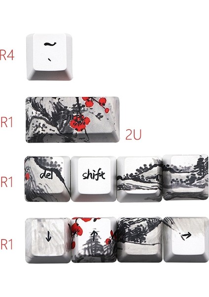 Yenilik Allover Boya Subbed 71 Anahtar Profil Klavye Tuşları Için GH60 RK61 ALT61 GK61 GK64 DZ60 Keycaps, Jp (Yurt Dışından) modelleri