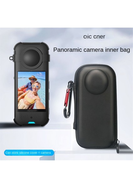 INSTA360X3 One X2/x Panoramik Kamera Çok Fonksiyonlu Uygun Pu Darbeye Dayanıklı Çanta Asılı Toka Çanta (Yurt Dışından) modelleri