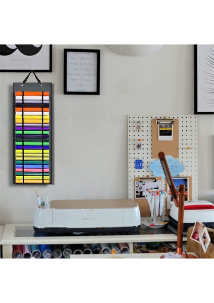 48 Bölmeli Vinil Rulo Tutucu, Vinil Rulo Depolama Organizatörü Duvar El Sanatları Oda Düzenleyicileri ve Depolama Gri Ağaç (Yurt Dışından) fiyatları