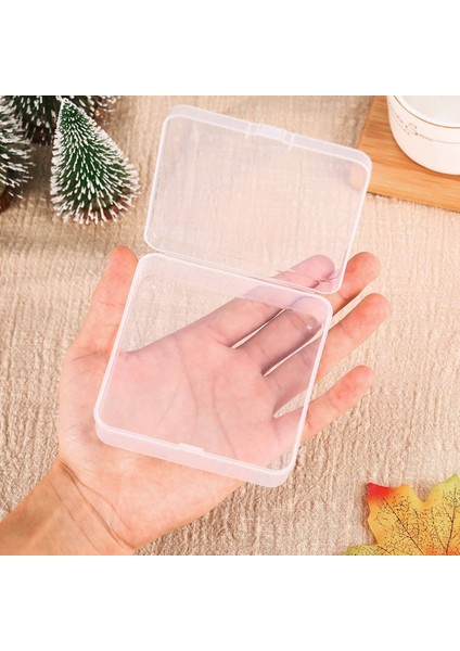 Boncuklar ve Daha Fazlası Için Menteşeli Kapaklı 12 Paket Şeffaf Plastik Boncuk Saklama Kapları Kutusu (3,70 x 3,70 x 1,18 Inç) (Yurt Dışından) fırsatları